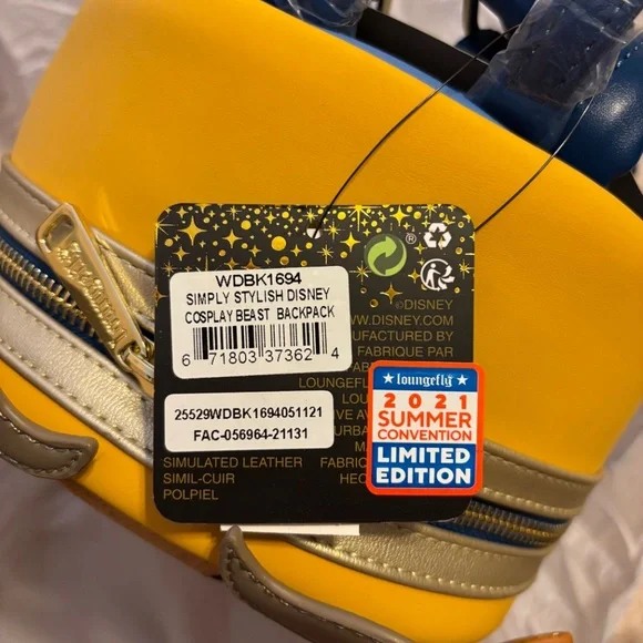 Loungefly Beauty & The BEAST Cosplay Mini Backpack Funkon 2021 Excl. ✅IN HAND✅